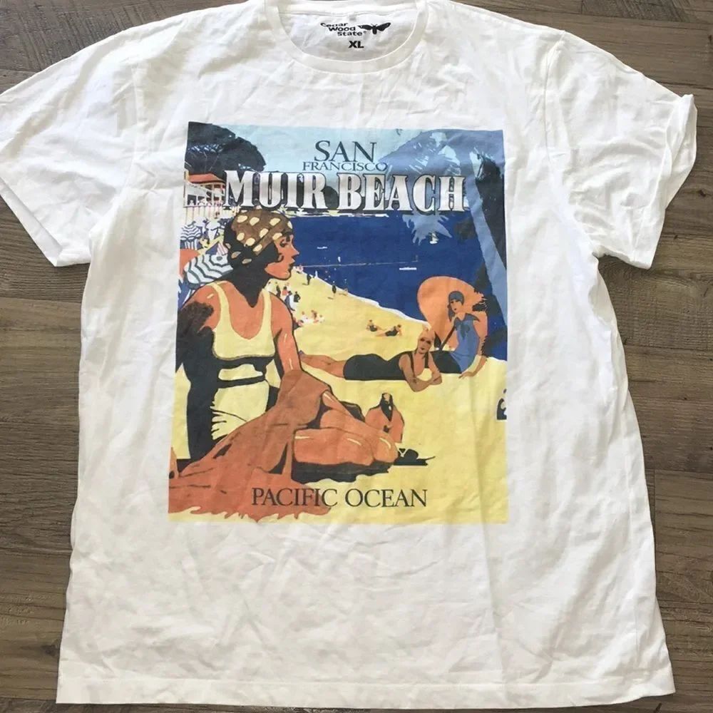 San Francisco Muir Beach Pacific Ocean t shirt